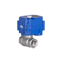 2E Кран шаровый с электроприводом HC220B, 1/2", 220В, 5Вт, 10 (16) бар, 7 сек