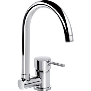 Deante Смеситель для кухни Aster, дл.излива - 184мм, складной, 1 рычаг, хром