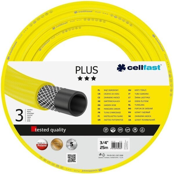 Шланг садовий Cellfast PLUS 3/4, 25м (10-220)