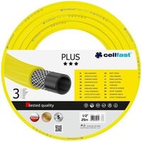 Cellfast Шланг садовый PLUS 1/2'', 25м, 3-х слойный, до 25 Бар, -20…+60°C