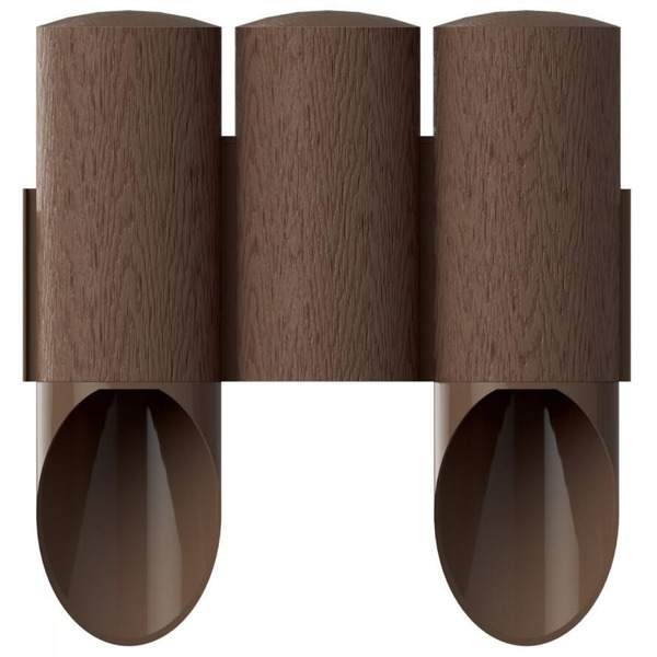 Cellfast Газонное ограждение MAXI, 3 элемента, 2.1м, коричневый