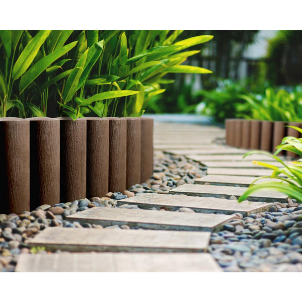 Газонна огорожа Cellfast 4 STANDARD, 10 секцій по 235 мм, 2.3м, коричневий