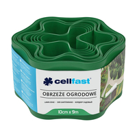 Газонна стрічка Cellfast, бордюрная, волнистая, 10см x 9м, зелена (30-001H)