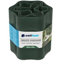 Стрічка газонна Cellfast, бордюрна, хвиляста, 20см x 9м, темно-зелена (30-023H)