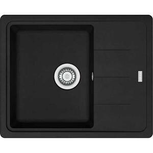 Franke Мойка кухонная Basis, фрагранит, прямоуг., с крылом, 620х500х200мм, чаша- 1, накладная, BFG 611-62, черный матовый