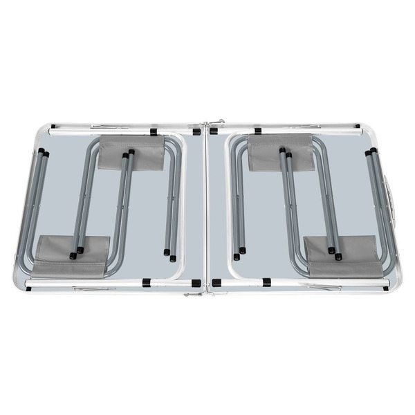 Neo Tools Набор стол и стулья раскладные, стол 120х60х54(74)см, 4 стула, 6.9кг