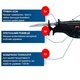 Пила шабельна акумуляторна Bosch GSA 185-LI, 18 В, без АКБ та ЗП (0.601.6C0.020)