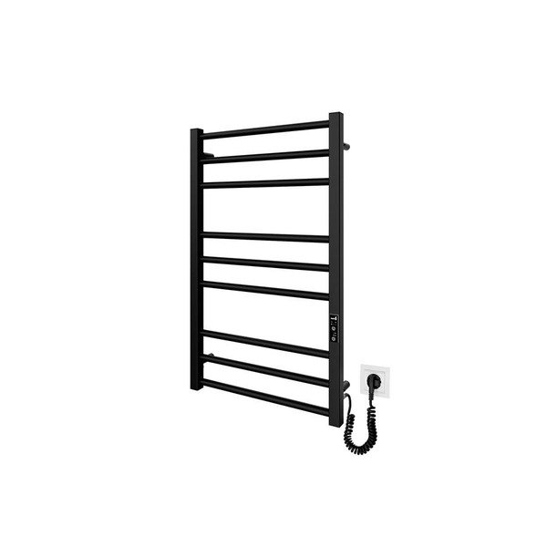 Рушникосушка Mario Преміум Класік-I 800х500-80мм електр., з таймером-регулятором, чорний матовий