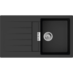 Мийка кухонна Hansgrohe накладна S520-F345 чорний графіт (43356170)