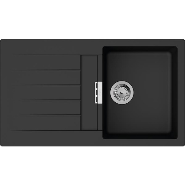 Мойка кухонная Hansgrohe накладная S520-F345 черный графит (43356170)