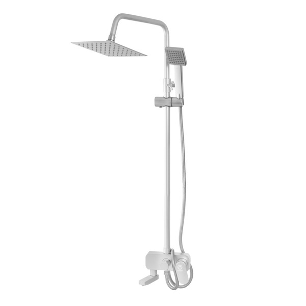 Змішувач для ванної зі стійкою (комплект) 110см, Дюралюміній (04), (квадрат)