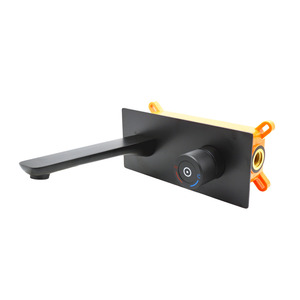 Змішувач прихованого монтажу для умивальника чорний MURENES A-01