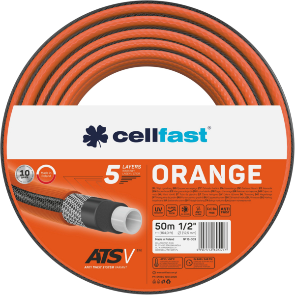 Шланг садовий Cellfast Orange 1/2 50 м (15-003)