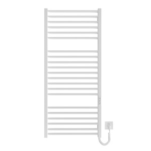 Рушникосушка Hygge Family електрична Derby, 1170х530х80мм, таймер-регулятор, сталь, білий матовий