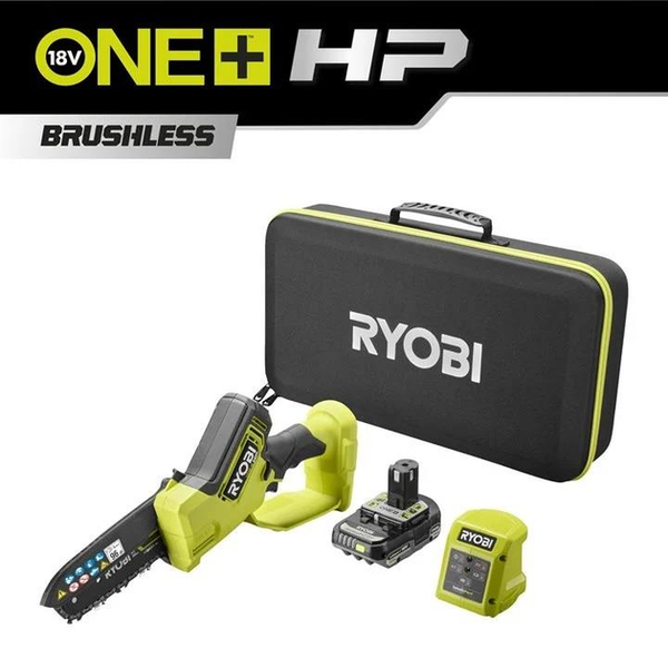 Пила цепная аккумуляторная Ryobi ONE+HP RY18PSX15A-120T 18В 1х2А·ч (5133005899)