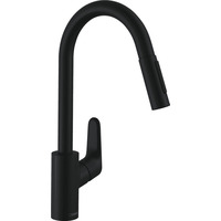 Змішувач для кухні Hansgrohe Focus M41, довж.виливу - 235мм, витяжний, 1важіль, KM240, чорний матовий