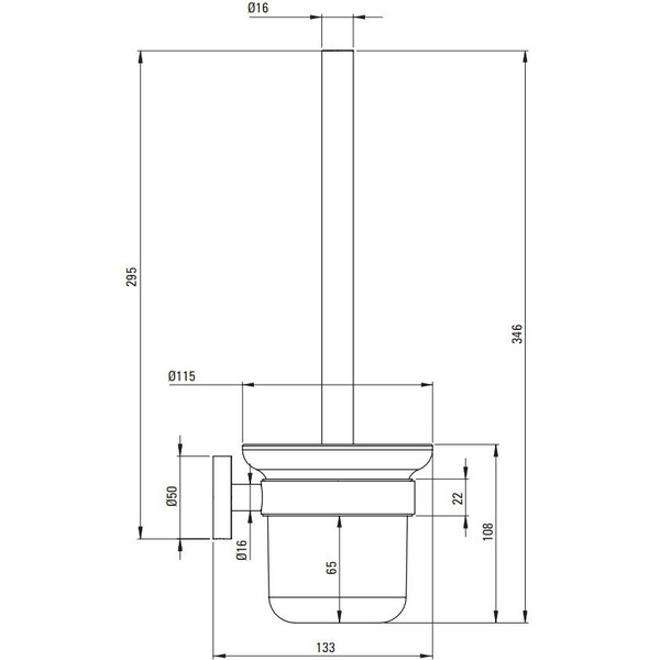 Йоршик для унітазу Deante JASMIN, підвісний (ADJ_0711)