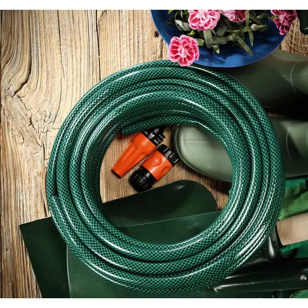 Набір для поливу Cellfast ECONOMIC, в комплекті шланг 1/2", 20м, 3 шари, -10…+50°C, зрошувач, комплект для підключення (10-100)