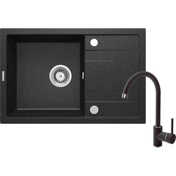 Набір для кухні Deante Corio, гранітне миття ZRC_2113 + суміш. BEN_262M, графіт