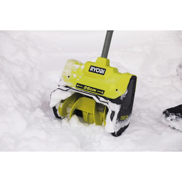 Снігоприбирач акумуляторний RYOBI ONE+ RY18ST25A-140 18В акб 1х4 А·г, ширина 25 см, викид 6 м, глибина 15 см, 5.3 кг (5133006235)