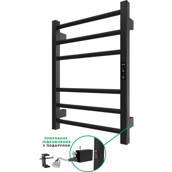 Сушарка для рушників Ardesto електрична Square-TR K, 570x430, чорний (6.1.0700.06.BM)