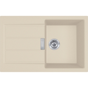 Мойка кухонная Franke Sirius 2 тектонайт, прямоуг., с крылом, 780х500х200мм, чаша - 1, врезная, бежевый