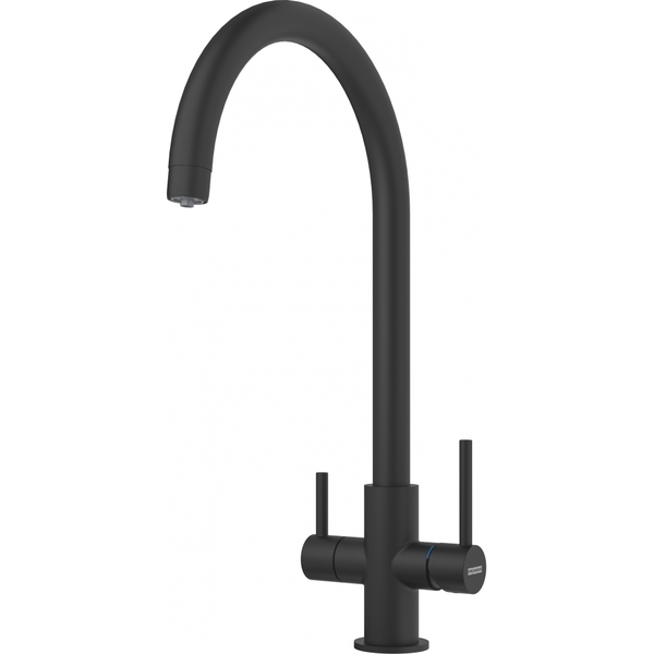 Змішувач кухонний Franke Lina Clear Water (120.0703.746) Чорний матовий