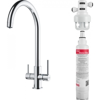 Змішувач для кухні Franke Lina Clear Water, 272 мм, 1+1фільтр, хром (160.0702.660)