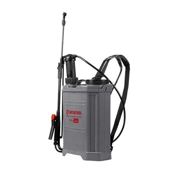 Обприскувач гідравлічний ранцевий 16 л INTERTOOL FT-9016