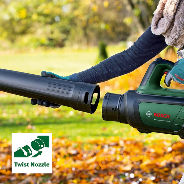 Акумуляторна повітродувка Bosch AdvancedLeafBlower 36V-750 + 1 x акумулятор 36V 2.0 Ah + Зарядний пристрій AL 36V-20 (06008C6000)