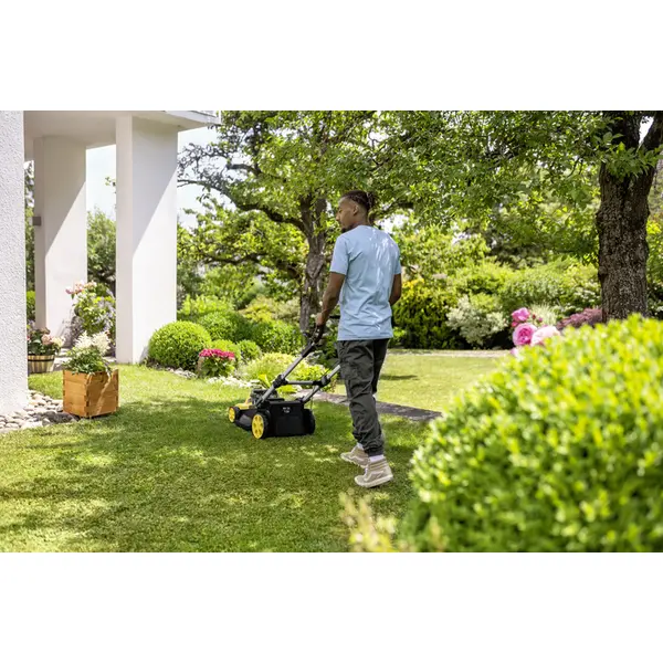 Газонокосарка акумуляторна Karcher LMO 5-18 Dual + Акумулятор + Зарядний пристрій (1.445-430.0)