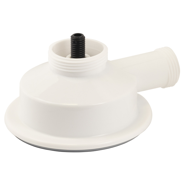 Сифон для кухонної мийки з пластиковим випуском 3½" виведенням під пральну машину, квадратним переливом і гнучким відведенням Ø40/50мм (чорний) TAU (9842822)