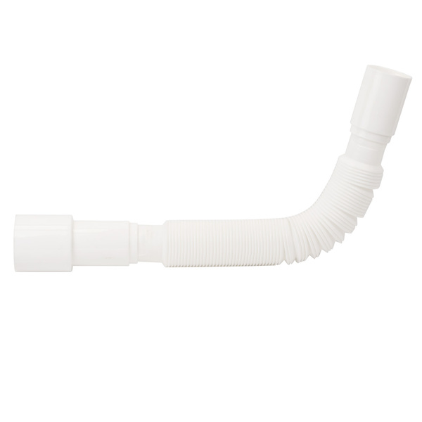 Сифон для кухонної мийки з нержавіючим випуском 3½" виводом під пральну машину, квадратним переливом і гнучким відведенням Ø40/50мм TAU (9842521)