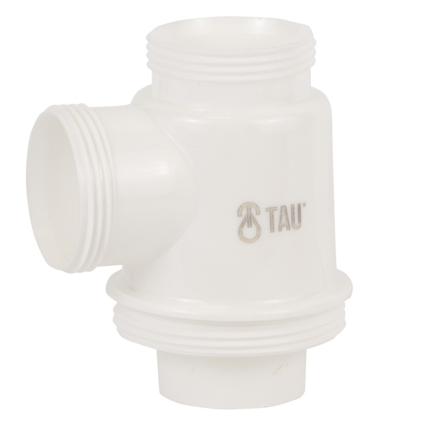 Сифон для раковини з випуском з нерж. сталі виведенням під пральну машину і гнучким відведенням 1½"×Ø40/50мм TAU (9841750)