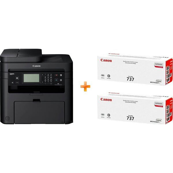 Багатофункціональний пристрій Canon i-SENSYS MF237w 1418C170AA + 2 картриджа Canon 737
