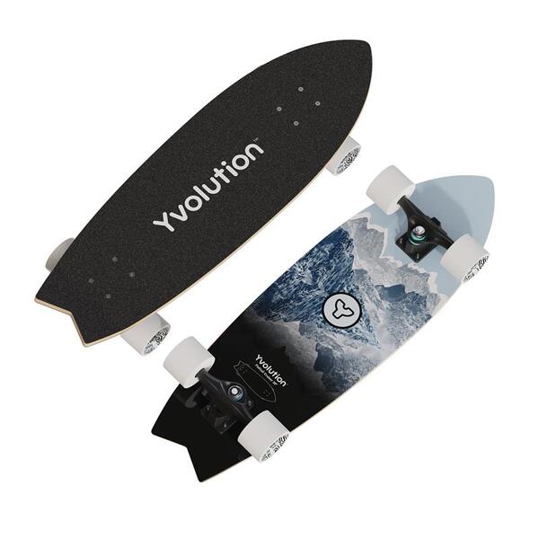 Скейтборд YVolution Dynamo Cruiser LED 76см, синий (YS52B2)