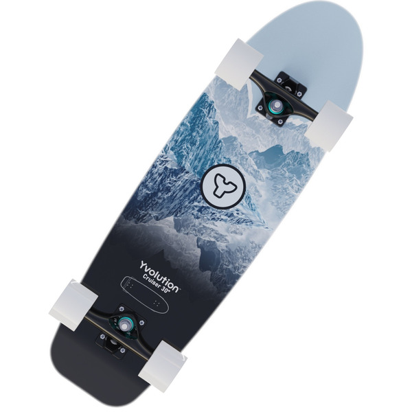 Скейтборд YVolution Dynamo Cruiser LED 76см, синий (YS52B2)