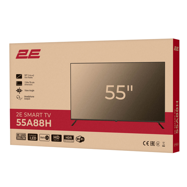Телевізор 2E MiniLED 55A88H
