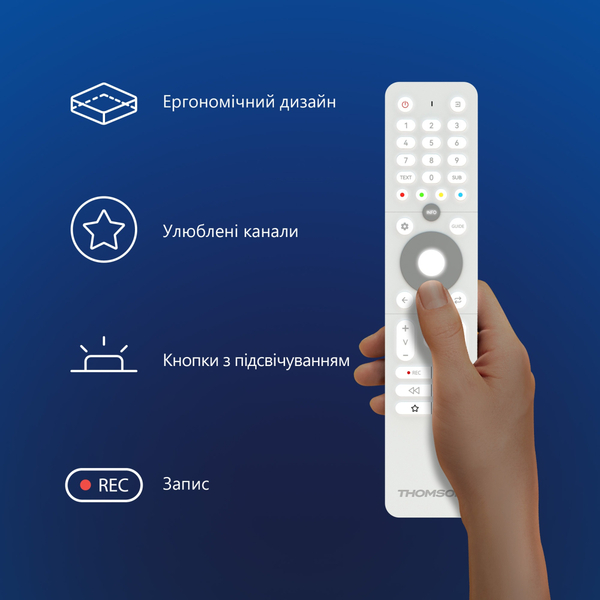 Телевiзор Thomson Easy TV 32 HD White 32HD2S13W