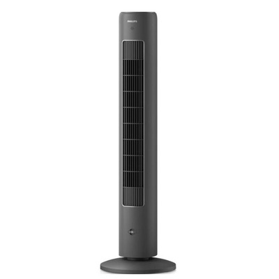 Вентилятор Philips колонний, 110см, 40Вт, пульт ДК, дисплей, графіт