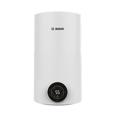 Водонагрівач електр. BOSCH круглий Tronic 4000T, 30л, 1,5кВт, сухий тен, вертикальний монтаж, електр. кер-ння, A, білий