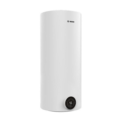 Водонагрівач електр. BOSCH круглий Tronic 4000T, 120л, 2кВт, сухий тен, вертикальний монтаж, електр. кер-ння, B, білий