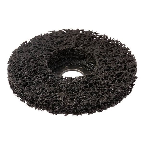 Диск зачистной зі спіненого абразиву чорний 125 * 22,2 * 13 мм, P46, T27 INTERTOOL BT-0602