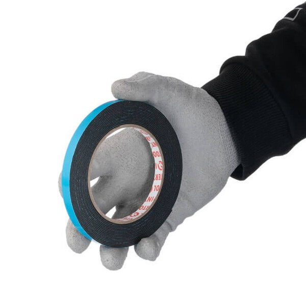 Стрічка клейка двостороння Автомобільна 9мм * 5м * 1мм, чорна, спінений поліетилен INTERTOOL KT-0810