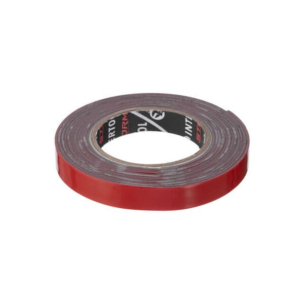 Стрічка клейка двостороння AUTO FIX, 9 мм * 2 м * 1 мм, сіра, спінений акрил, Storm INTERTOOL KT-0827