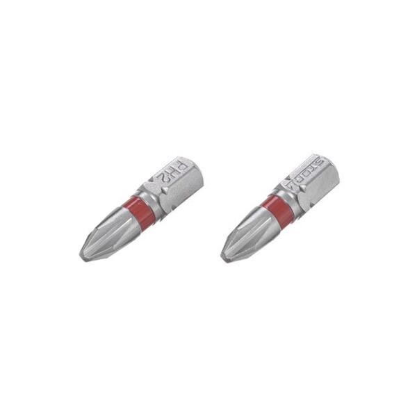 Комплект отверточних насадок PH2 1/4 "* 25мм, S2, уп. 2 од., STORM INTERTOOL VT-0218