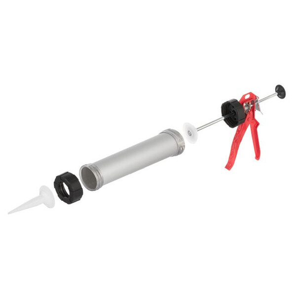 Пістолет для видавлювання силікону 225 мм INTERTOOL HT-0025