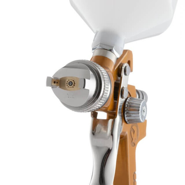 Фарбопульт пневматичний HVLP, верхній пластиковий бачок INTERTOOL PT-0110