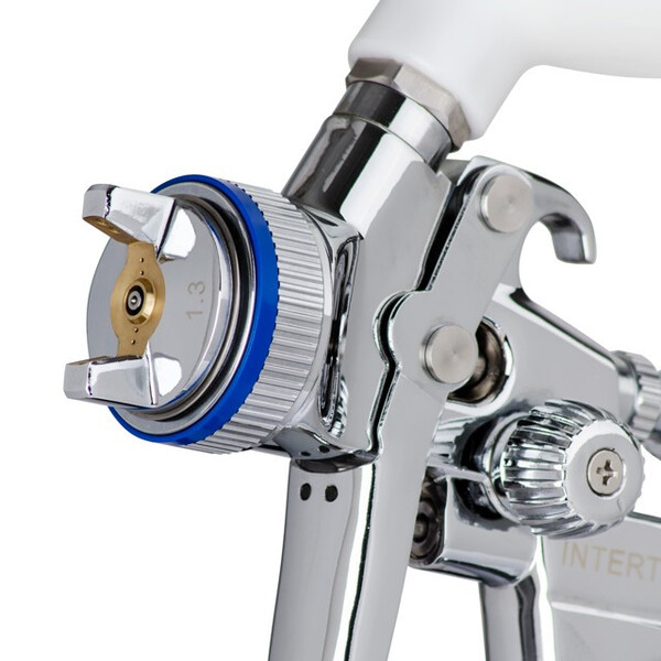 Фарбопульт пневматичний HVLP II професійний, форсунка 1.3 мм, верхній пластиковий бачок 600 мл, 2 бар