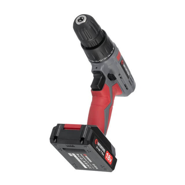 Дриль-шурупокрут акумуляторний 18 В INTERTOOL DT-0315